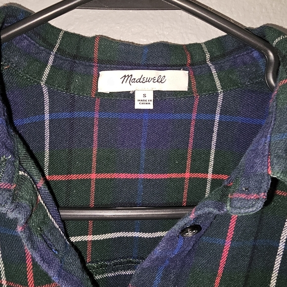 Madewell Oversized  Plaid button down flannel - Picture 3 of 4